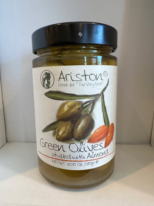Ariston Green Olives Stuffed with Almonds