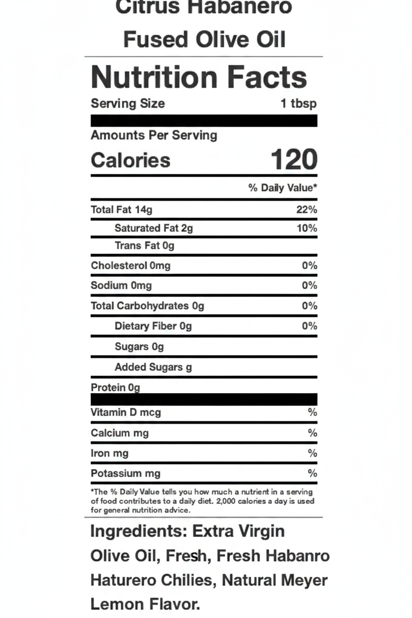 Citrus Habanero Olive Oil
