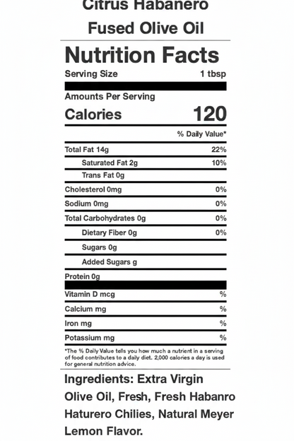 Citrus Habanero Olive Oil