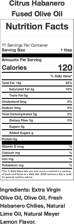 Citrus Habanero Olive Oil