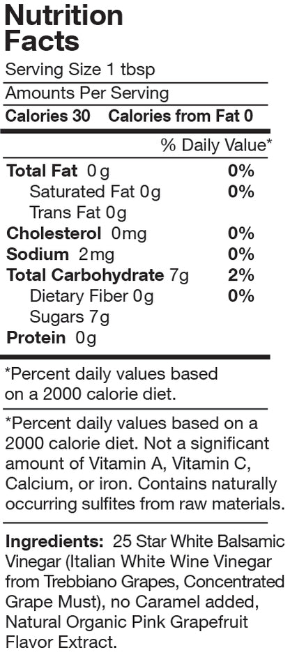 Pink Grapefruit  White Balsamic Seasonal